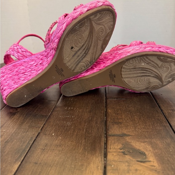 Impo Fuchsia Wedge Sandals - Picture 4 of 5